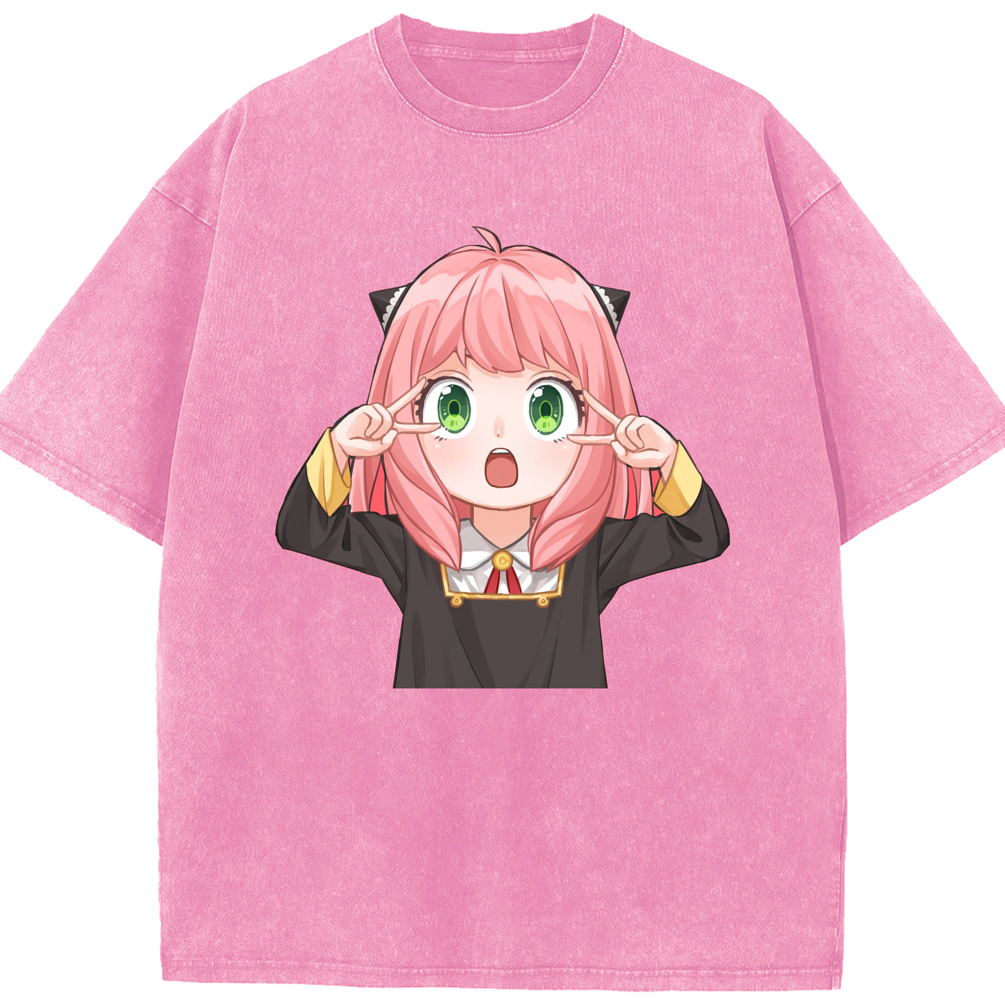 （画像用） SPY×FAMILY间谍家家酒 綿100% ヴィンテージ風 半袖Tシャツ（フロントプリント）